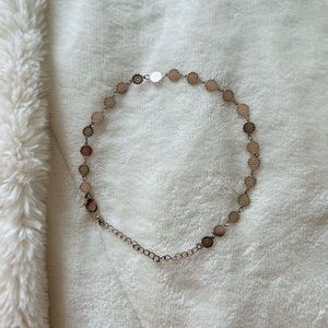 Francesca’s Rose Gold Necklace Choker | Lightly Worn
